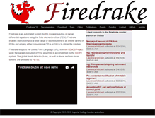 Tablet Screenshot of firedrakeproject.org